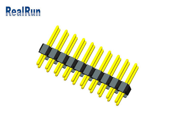PBT PA6T 20P 이중 행 딥 핀 헤더 남성 황동 Pcb 3.0A 황동