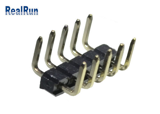 PBT 황동 핀 헤더 커넥터 2.54mm U 유형 터미널 LCP SGS 솔더