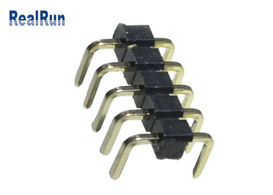 PBT 황동 핀 헤더 커넥터 2.54mm U 유형 터미널 LCP SGS 솔더