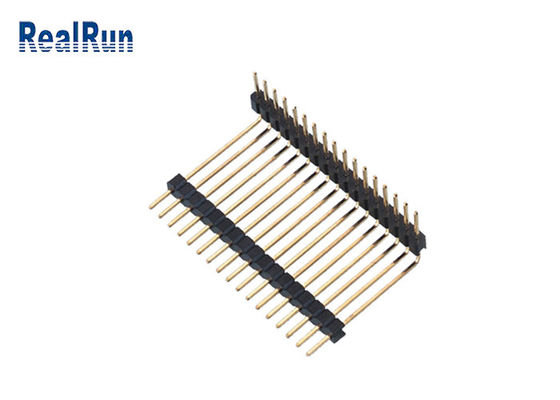 LCP PA6T PCB 플라스틱 헤더 커넥터 직각 단일 행 SGS
