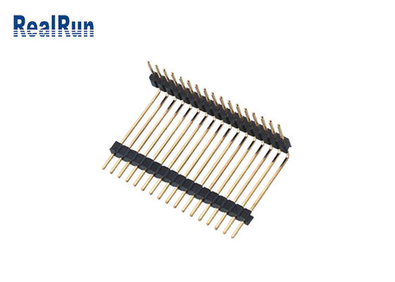 LCP PA6T PCB 플라스틱 헤더 커넥터 직각 단일 행 SGS