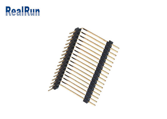LCP PA6T PCB 플라스틱 헤더 커넥터 직각 단일 행 SGS