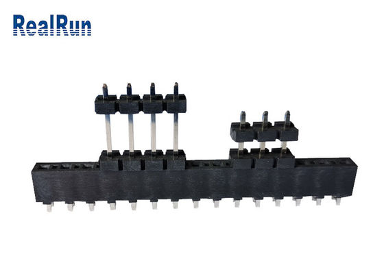 PBT LCP Pcb 우두머리 연결관 단 하나 줄 Au 주석 3.96mm 피치 DC500V