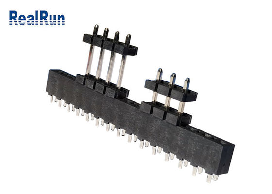 PBT LCP Pcb 우두머리 연결관 단 하나 줄 Au 주석 3.96mm 피치 DC500V