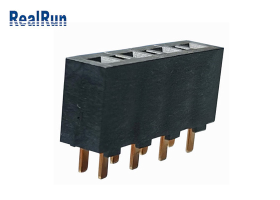 SGS LCP Pcb 수 커넥터 DC500V 한 줄 U 터미널 Pa6t 여성