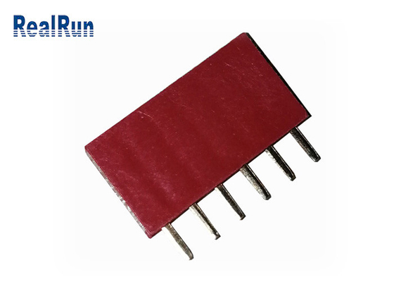 PA6T PBT 암 헤더 커넥터 DC500V 1×6P 딥 LCP 황동