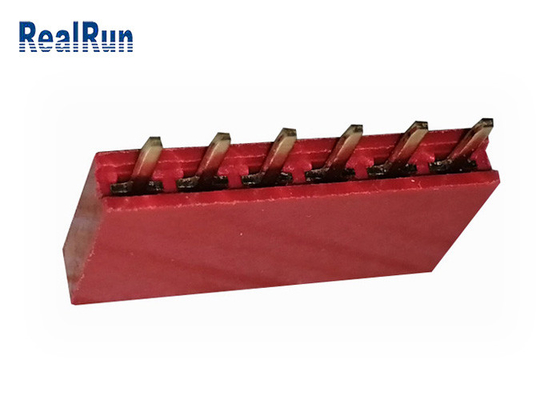 PA6T PBT 암 헤더 커넥터 DC500V 1×6P 딥 LCP 황동