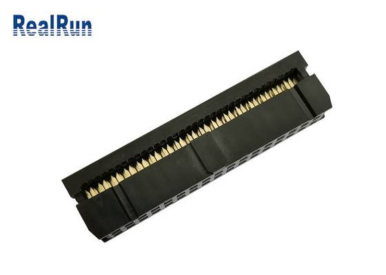 2.54Mm 피치 금 섬광 절연체 3.0A를 난입하는 34P PBT IDC 연결관 철사