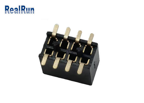 500VAC PA6T 여성 헤더 SMT 연결기 2*4p 금 1u &quot; UL94v-0 H4.3mm LCP