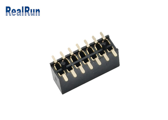 듀얼 가로행 14Pin 이사회가 포스트와 여성 헤딩 PA6T 1.27 Mm SMD 헤딩에 탑승합니다