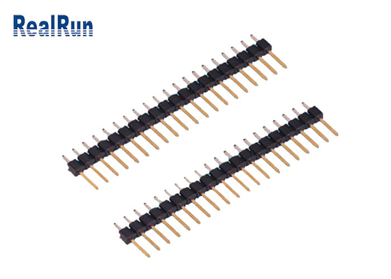 PA6T PBT 20P 핀헤더 연결기 곧은 단일 열 2.54 Mm 피치 헤더
