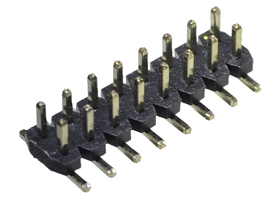 PCB에 대해 도금처리된 SMT SMD 타입 2.0 Mm 피치 헤더 2*8P PA6T PA9T PBT 스주정광