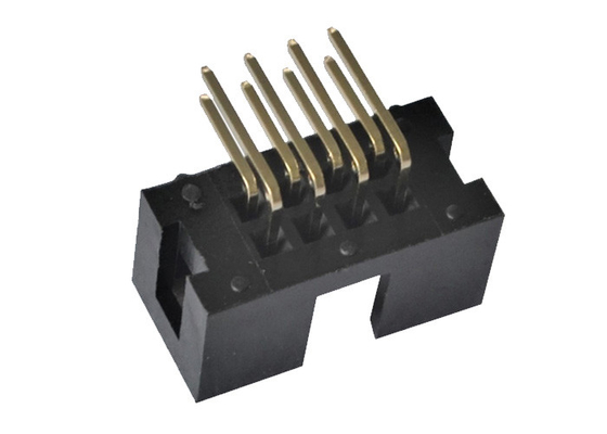 2x4P 박스 해더 커넥터 PA6T UL94V-0 90 각도 굴곡 핀 연결기
