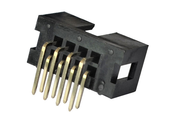 2x4P 박스 해더 커넥터 PA6T UL94V-0 90 각도 굴곡 핀 연결기