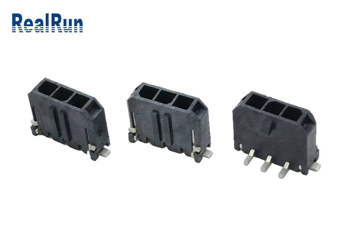 LCP UL 94V-0 3 핀헤더 연결기 수직 SMD 매트 주석은 2-1445053-3을 도금처리했습니다