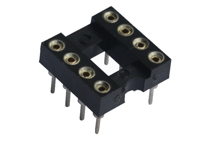 UL 94V 0 28 핀 복각 IC 소켓 방습 둥근 구멍 7.62mm 연결관