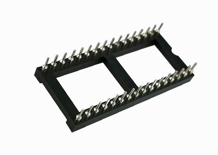 금관 악기 소켓 IC 16 핀 180°Two 줄 2.54mm 피치 7.62 카드 에지 연결관