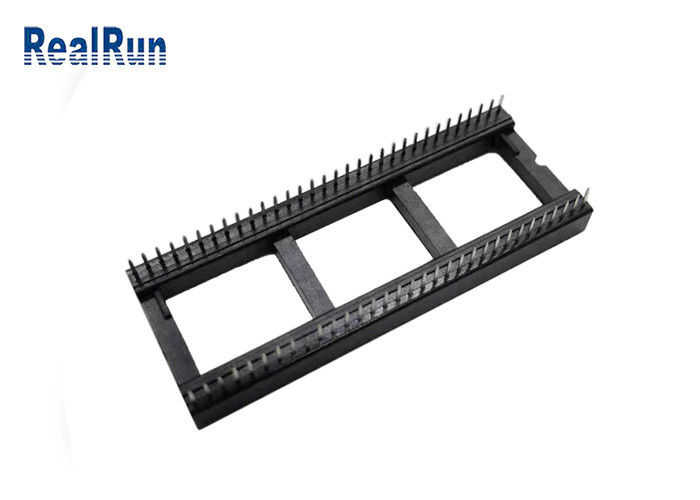 PCB 64P 1.778mm Ic 텍스트 소켓 커넥터 DIP PBT UL94V-0 인광체 청동