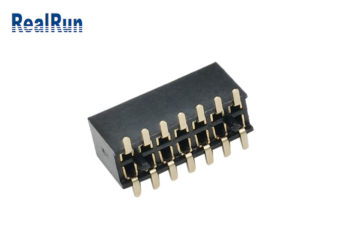 듀얼 가로행 14Pin 이사회가 포스트와 여성 헤딩 PA6T 1.27 Mm SMD 헤딩에 탑승합니다