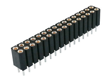 2.54mm 의료 기기를 위한 똑바로 둥근 핀 여성 우두머리 복각 유형