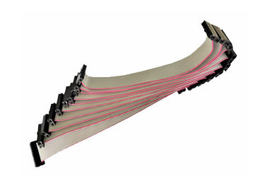 PCB 널 IDC 편평한 리본 케이블 어셈블리 2.54mm 피치 20 핀 PVC 물자