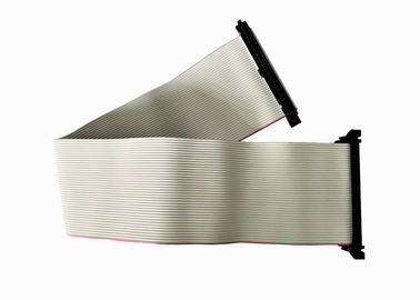 회색 IDC 평면 케이블 회의 경기 연결관 2.54mm 40의 핀 가변 길이