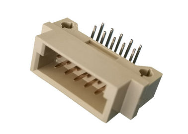 PCB 널을 위한 여성 똑바른 2x5 핀 우두머리 DIN 41612 180 학위 두 배 줄