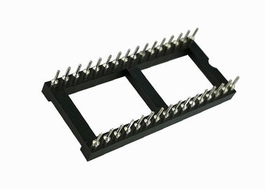 금관 악기 소켓 IC 16 핀 180°Two 줄 2.54mm 피치 7.62 카드 에지 연결관