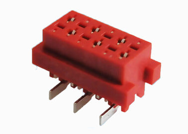 6개의 핀 압박 케이블 유형을 난입하는 여성 우두머리 IDC Connector1.27mm 철사